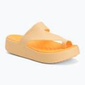 Damen Flip-Flops Crocs Getaway Platform Toe Loop golden hour