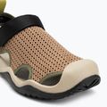 Herren Crocs Swiftwater Mesh Deck Sandalen sepia 7