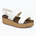 Crocs Brooklyn Cork Low Wedge Damen Kreide Sandalen