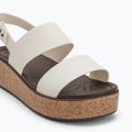 Crocs Brooklyn Cork Low Wedge Damen Kreide Sandalen 7