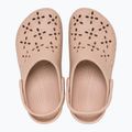 Clogs Crocs Classic Floral Cutout Clog pink caramel 5