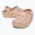 Clogs Crocs Classic Floral Cutout Clog pink caramel 6