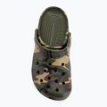 Pantoletten Crocs Classic Camouflage army green/multi 6