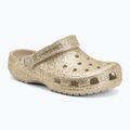 Kinder-Flip-Flops Crocs Classic Chunky Glitter sandstone