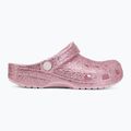 Kinder-Flip-Flops Crocs Classic Chunky Glitter pink milk 3