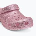 Kinder-Flip-Flops Crocs Classic Chunky Glitter pink milk 8