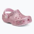 Kinder-Flip-Flops Crocs Classic Chunky Glitter 211940 pink milk 2