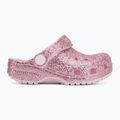 Kinder-Flip-Flops Crocs Classic Chunky Glitter 211940 pink milk 3
