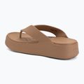 Damen Zehentrenner Crocs Gateway Platform milk chocolate 3