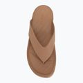 Damen Zehentrenner Crocs Gateway Platform milk chocolate 5