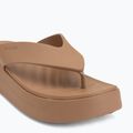 Damen Zehentrenner Crocs Gateway Platform milk chocolate 7