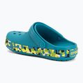 Kinder-Flip-Flops Crocs Crockband Glow Confetti Band turbo teal/multi 4