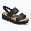 Damen-Sandalen  Crocs Brooklyn Matte Wrap Low Wedge black/cashew 8