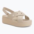 Damen-Sandalen Crocs Broklyn 4U Cross Strap frappe