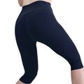 Damen Leggings Nike One High Waisted Capri midnight navy/weiß 5