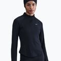Damen-Lauf-Langarmshirt Nike Tempo Swoosh Run Dri-Fit 1/4-Zip black/white