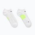 Socken Nike Running Midweight No-Show white/volt/black 3