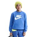 Kinder Nike Sportswear Club Fleece Sweatshirt Komet blau/weiß
