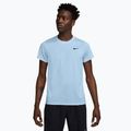 Herren Nike Court Dri-Fit Victory Tennisshirt celestinblau/schwarz