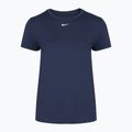 Damen Trainings-T-Shirt Nike One Classic Dri-Fit midnight navy/weiß 4