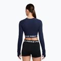Damen Trainings-Longsleeve Top Nike Pro 365 Dri-Fit midnight navy/white 2