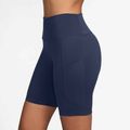 Damen Nike One High Waisted 8" Biker Shorts midnight navy 3