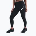 Damen-Laufleggings Nike Tempo Swoosh Run High-Waisted 7/8 black/white
