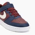 Nike Court Borough Low Kinderschuhe Recraft Dunkles Team Rot/Soft Pearl/Midnight Navy 7