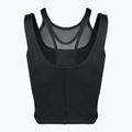 Damen Trainingstop Nike One Fitted Dri-Fit Cropped Tank schwarz/dunkel rauchgrau 7