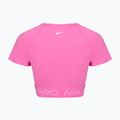 Nike Pro Dri-Fit Grafik Cropped verspieltes rosa/rosa Schaumstoff/weißes Damen Trainingstop 8
