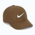 Nike Dri-FIT Club Baseballkappe Moosholz braun/weiß