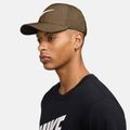 Nike Dri-FIT Club Baseballkappe Moosholz braun/weiß 3