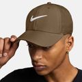 Nike Dri-FIT Club Baseballkappe Moosholz braun/weiß 4