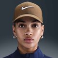 Nike Dri-FIT Club Baseballkappe Moosholz braun/weiß 5