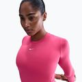 Damen-Longsleeve Nike One Fitted Dri-Fit rush pink/white 4