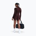 Damen-Trainingspullover Nike One Fitted Dri-Fit Full-Zip burgundy crush/white 3