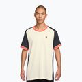 Herren-Tennis-T-Shirt Nike Court Heritage sail/dark obsidian