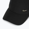 Basecap Nike Dri-Fit Club Unstructured Metal Swoosh black/metallic gold 3