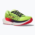 Damen-Laufschuhe HOKA Rocket X Trail neon yuzu/neon flame