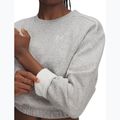 Hoodie Sweatshirt Damen Under Armour Rival Fleece Piped Crew mod gray light heather/white 3