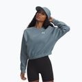 Damen-Sweatshirt Under Armour Rival Fleece Piped Crew Jasper Blue/White