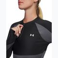 Trainings Longsleeve Damen Under Armour HeatGear Rib 1/4 Zip black/castlerock/white 3