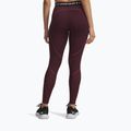 Damen Trainingsleggings Under Armour ColdGear Textured dark maroon/fuchsia dusk/white 3