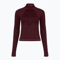 Herren-Shirt Under Armour ColdGear Textured 1/2 Zip dark maroon/fuchsia dusk/metallic silver