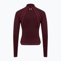 Herren-Shirt Under Armour ColdGear Textured 1/2 Zip dark maroon/fuchsia dusk/metallic silver 2