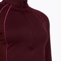 Herren-Shirt Under Armour ColdGear Textured 1/2 Zip dark maroon/fuchsia dusk/metallic silver 3