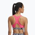 Under Armour HG Authentics Mid Branded Trainings-BH super pink/weiß 2