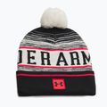Wintermütze Herren Under Armour Halftime Pom Beanie stone/racer red/black