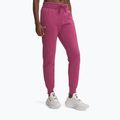 Damenhose Under Armour Rival Fleece dunkelweinrot/weiß fuchsienrosa dämmerung/weiß