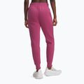 Damenhose Under Armour Rival Fleece dunkelweinrot/weiß fuchsienrosa dämmerung/weiß 3